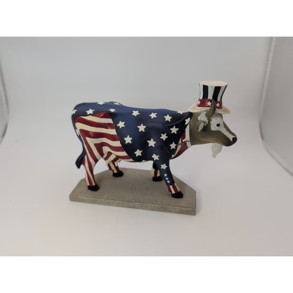 Cow Parade Uncle Sam #9119 Patriotic Cow 1/2254 americana 4th of july celebratio
